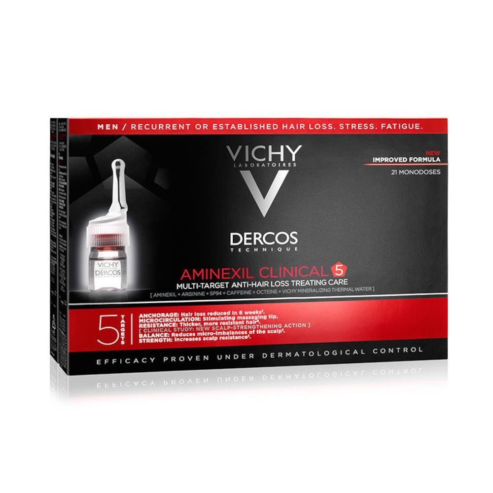 Vichy Dercos Aminexil Clinical 5 Erkek Dökülme Karşıtı Serum 21 x 6 ml