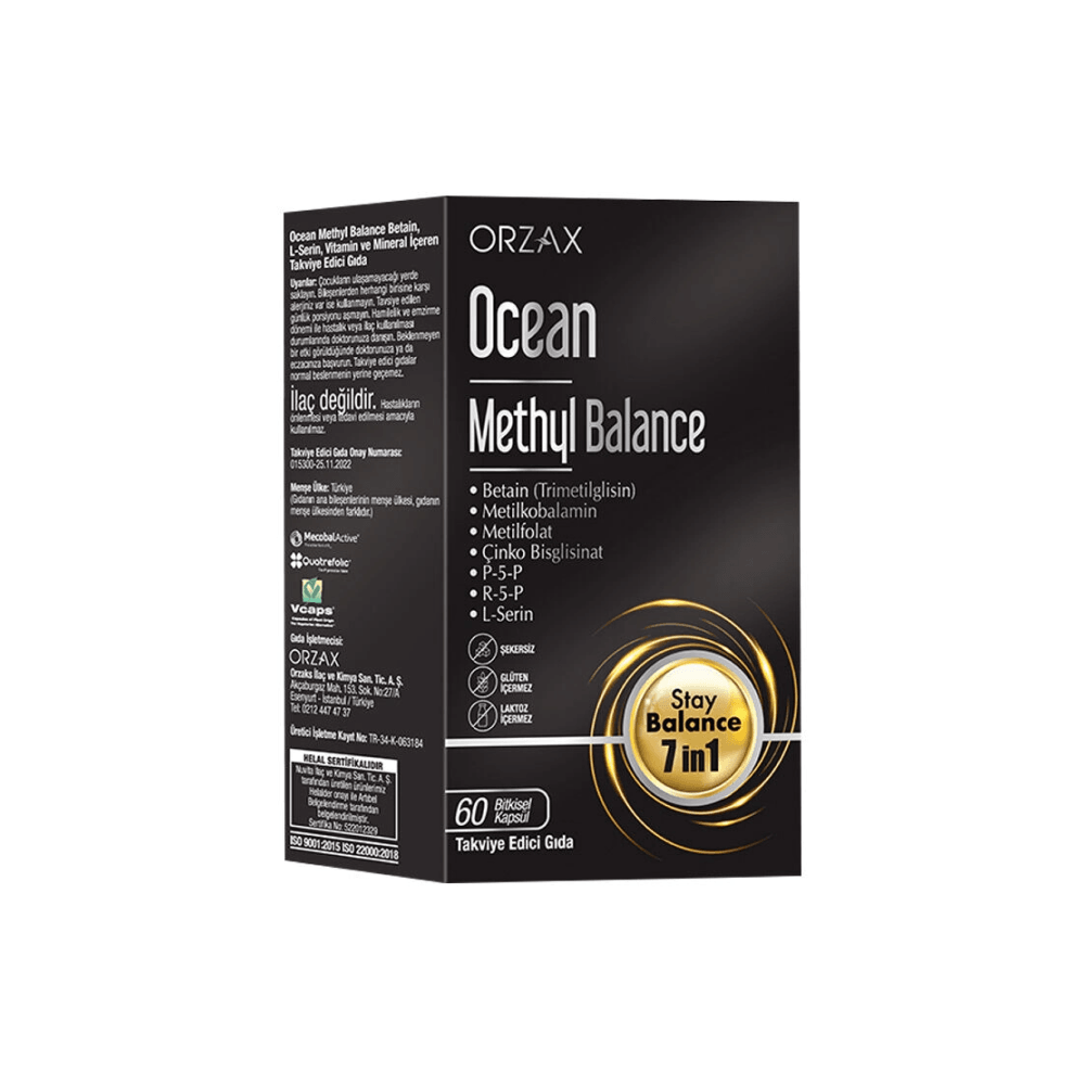 Orzax Ocean Methyl Balance Takviye Edici Gıda 60 Kapsül