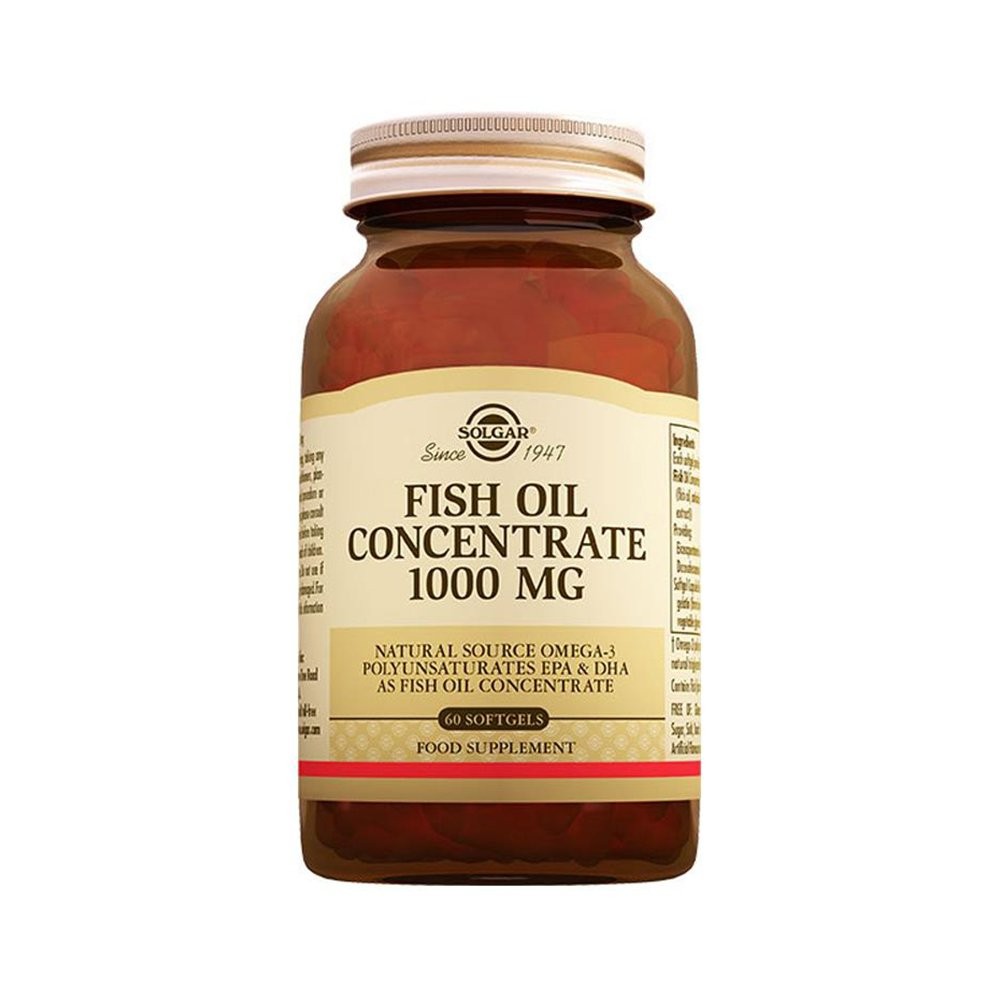 Solgar Fish Oil Concentrate 1000 mg 60 Kapsül