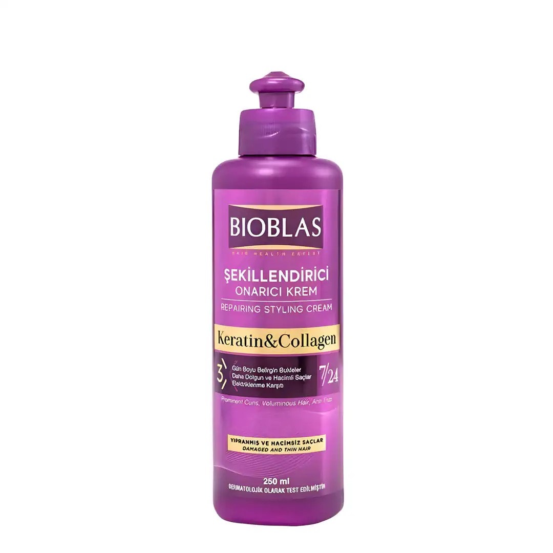 Bioblas Keratin & Kolajen Şekillendirici Saç Bakım Kremi 250 ml