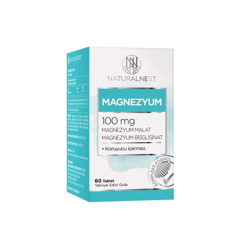 Naturalnest Magnezyum 60 Tablet