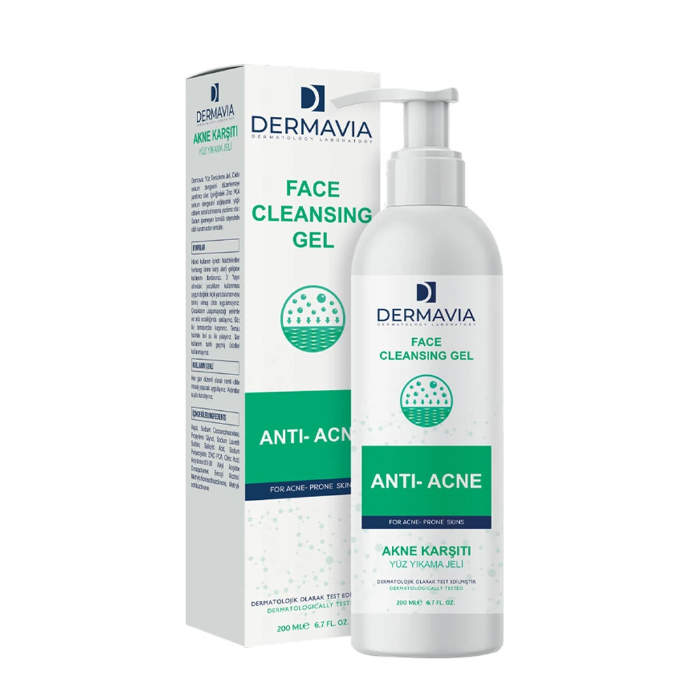 Dermavia Akne Karşıtı Yüz Yıkama Jeli 200 ml