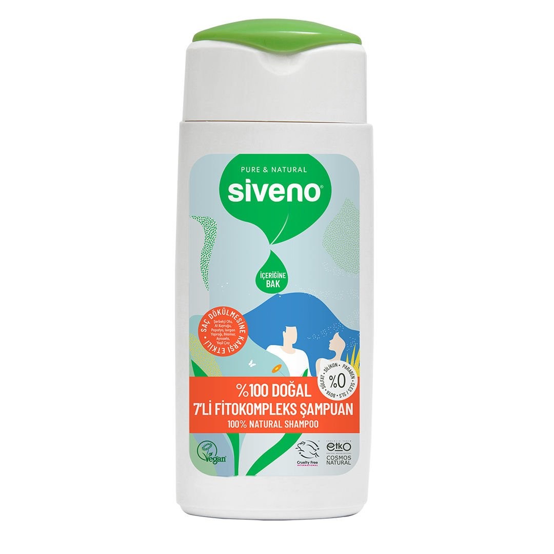 Siveno %100 Doğal 7’li Fitoterapi Şampuanı Seyahat Boy 50 ml
