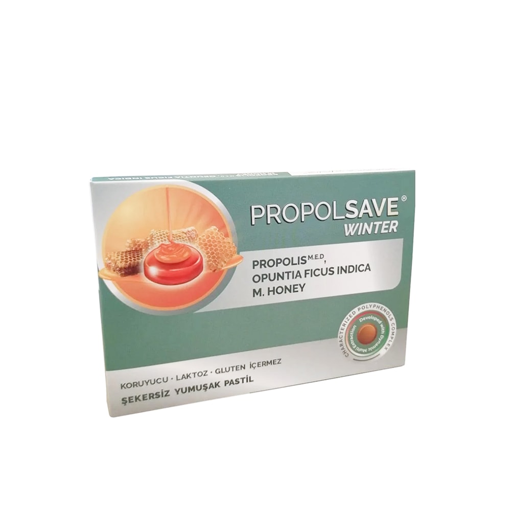Propolsave Bal ile Tatlandırılmış Propolis 12 Pastil