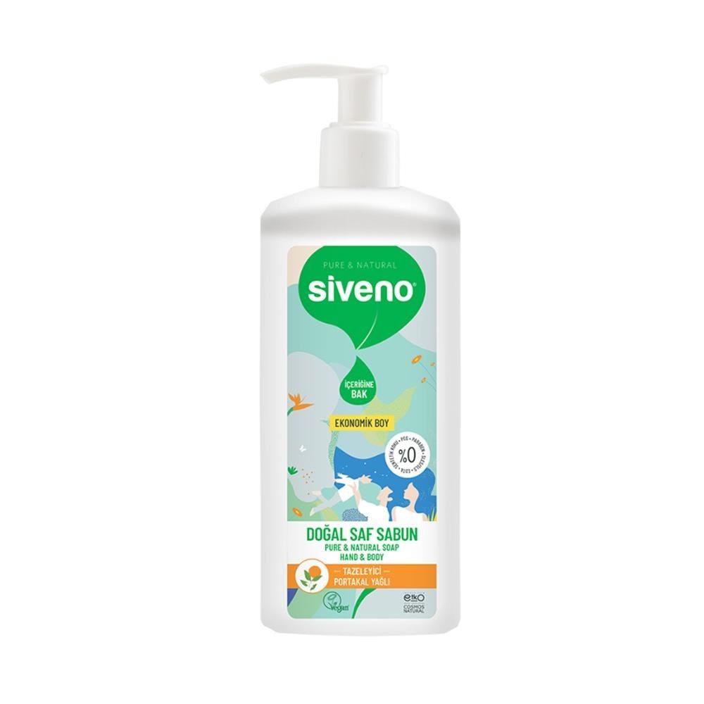 Siveno Portakal Yağlı Doğal Sıvı Sabun 1 Litre
