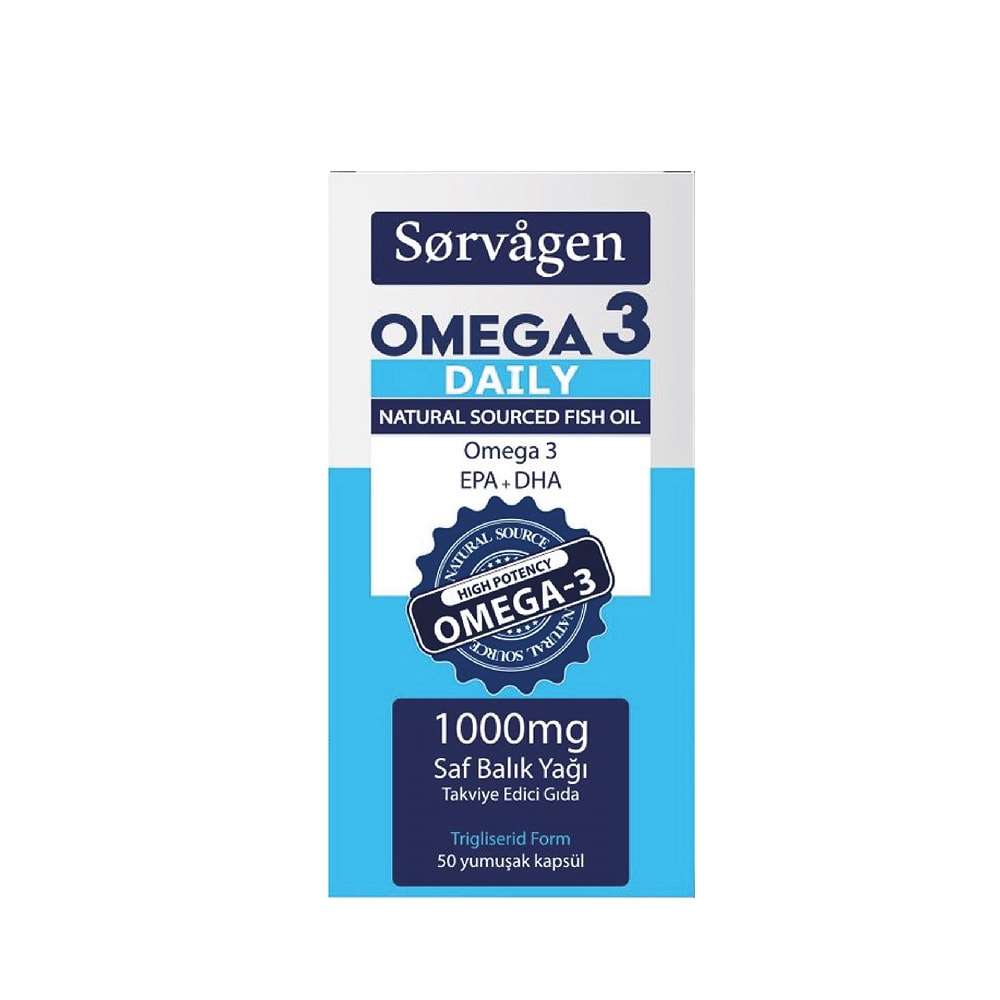 Sorvagen Omega 3 Daily Saf Balık Yağı 50 Yumuşak Kapsül