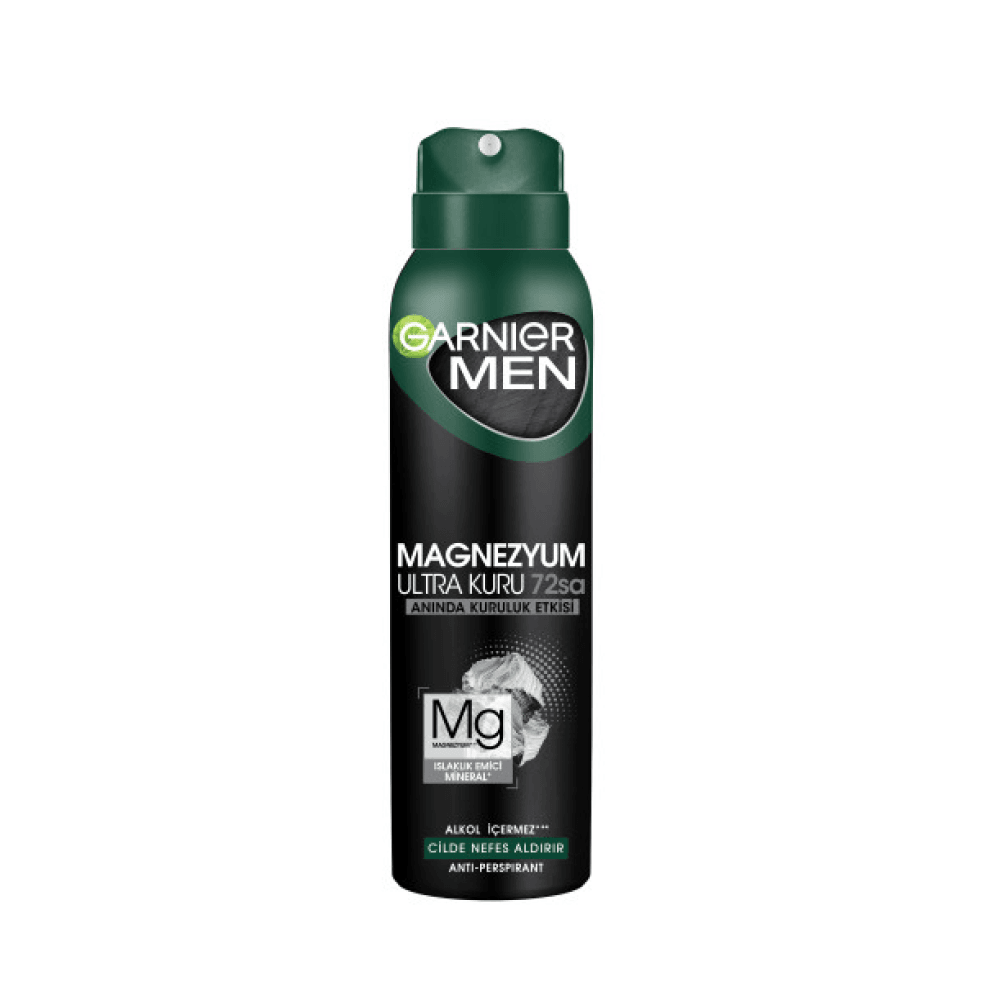 Garnier Men Magnezyum Ultra Kuru Sprey Deodorant 150 ml