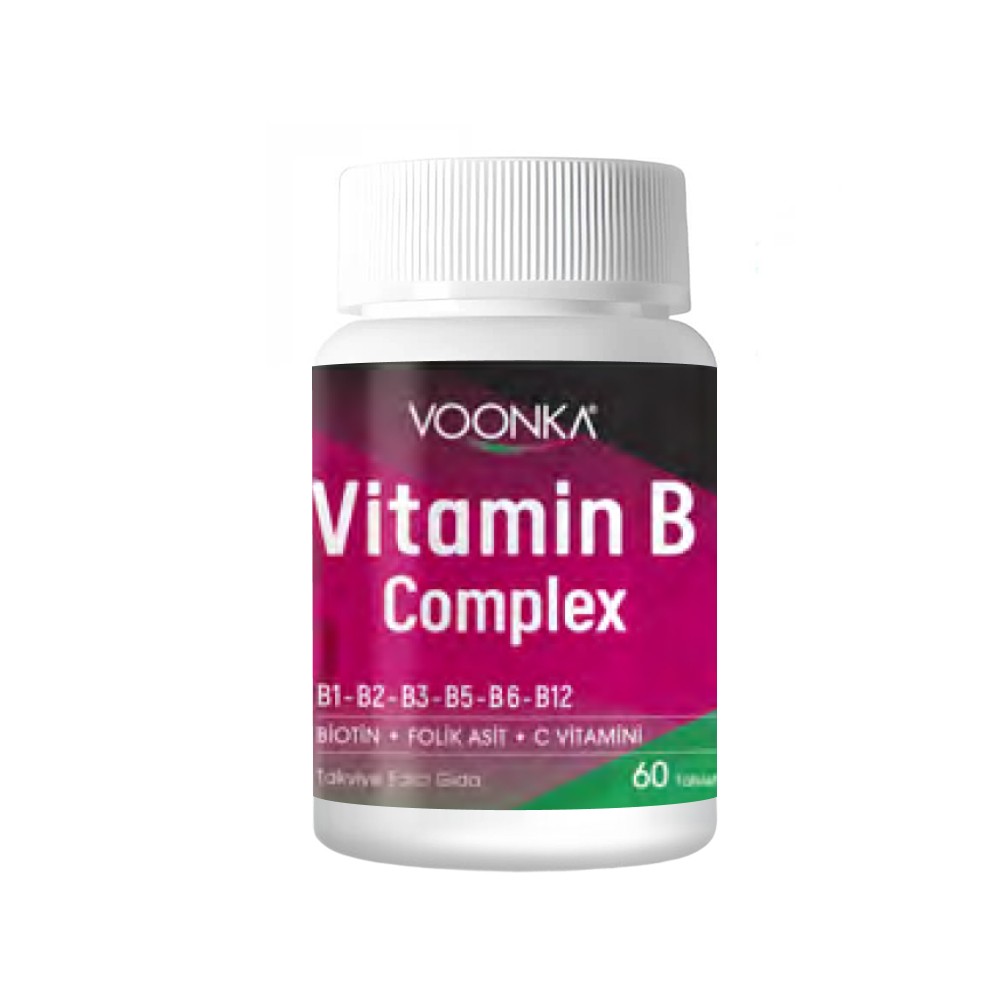 Voonka Vitamin B Complex B Vitamini İçeren 60 Tablet