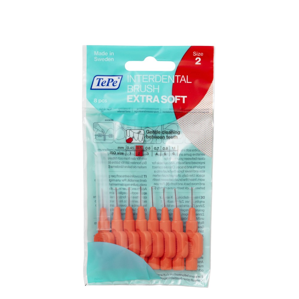 TePe Interdental Brush Extra Soft Diş Arayüz Fırçası 0.5 mm 8'li - Kırmızı