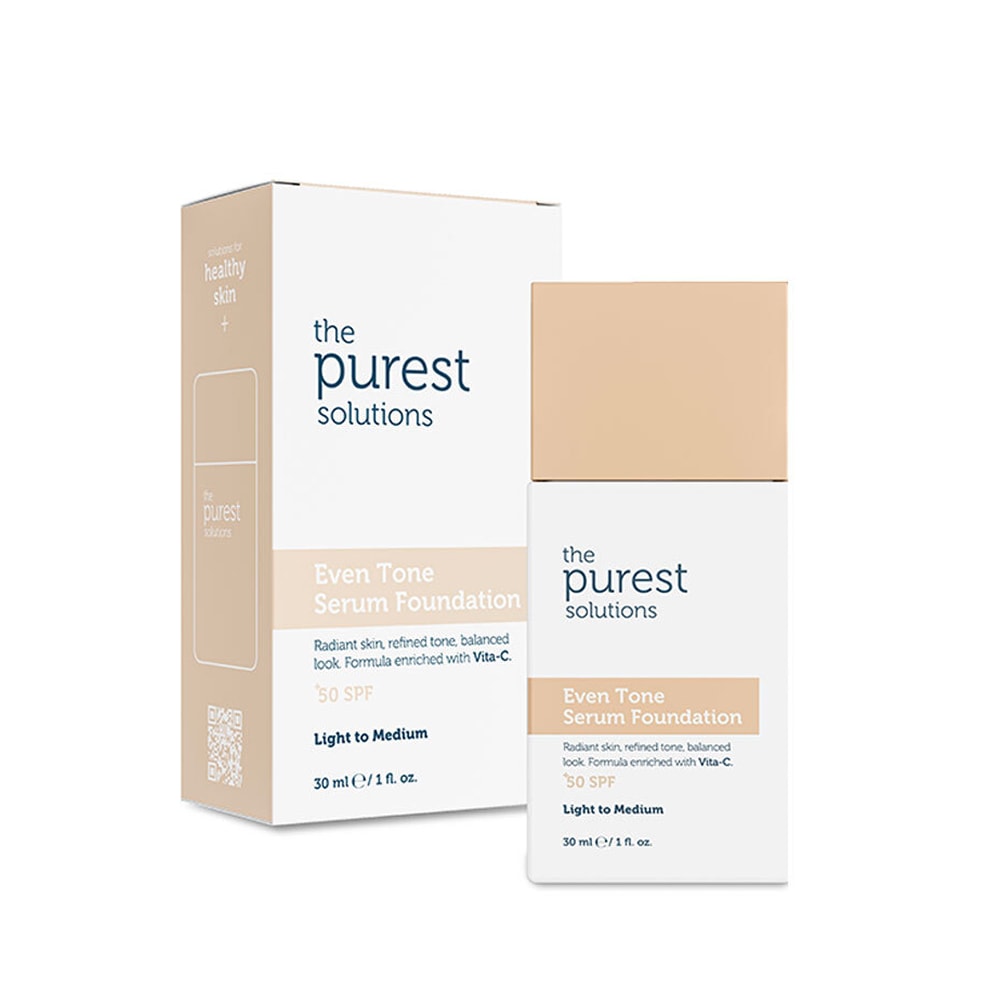 The Purest Solutions Even Tone SPF50+ Leke Karşıtı Serum Fondöten 30 ml - Light to Medium