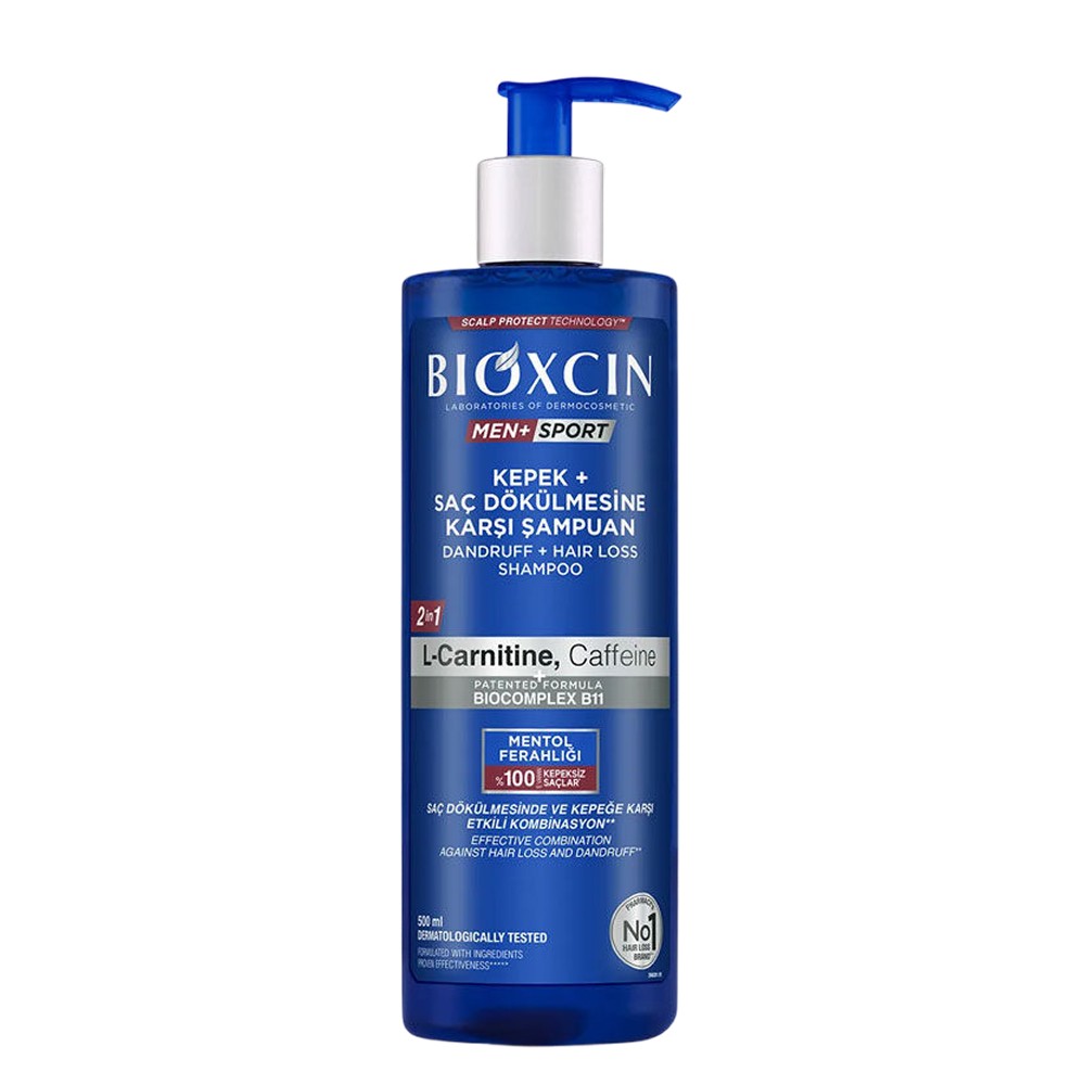 Bioxcin Men Sport Kepek ve Saç Dökülmesine Karşı Şampuan 500 ml