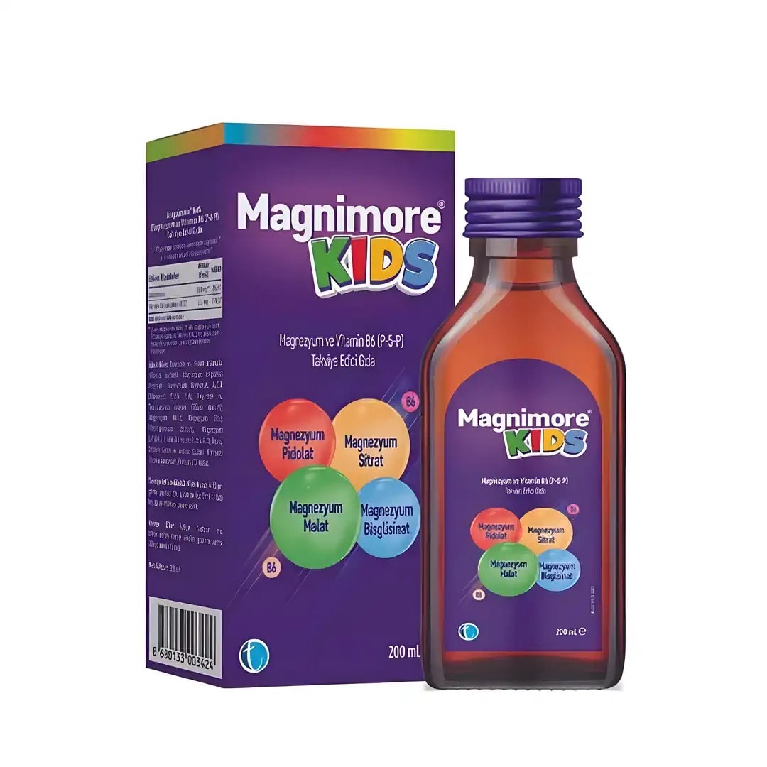 Tab İlaç Magnimore Kids Sıvı Takviye Edici Gıda 200 ml