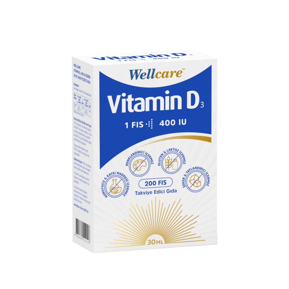 Wellcare Vitamin D3 400 IU Sprey 30 ml