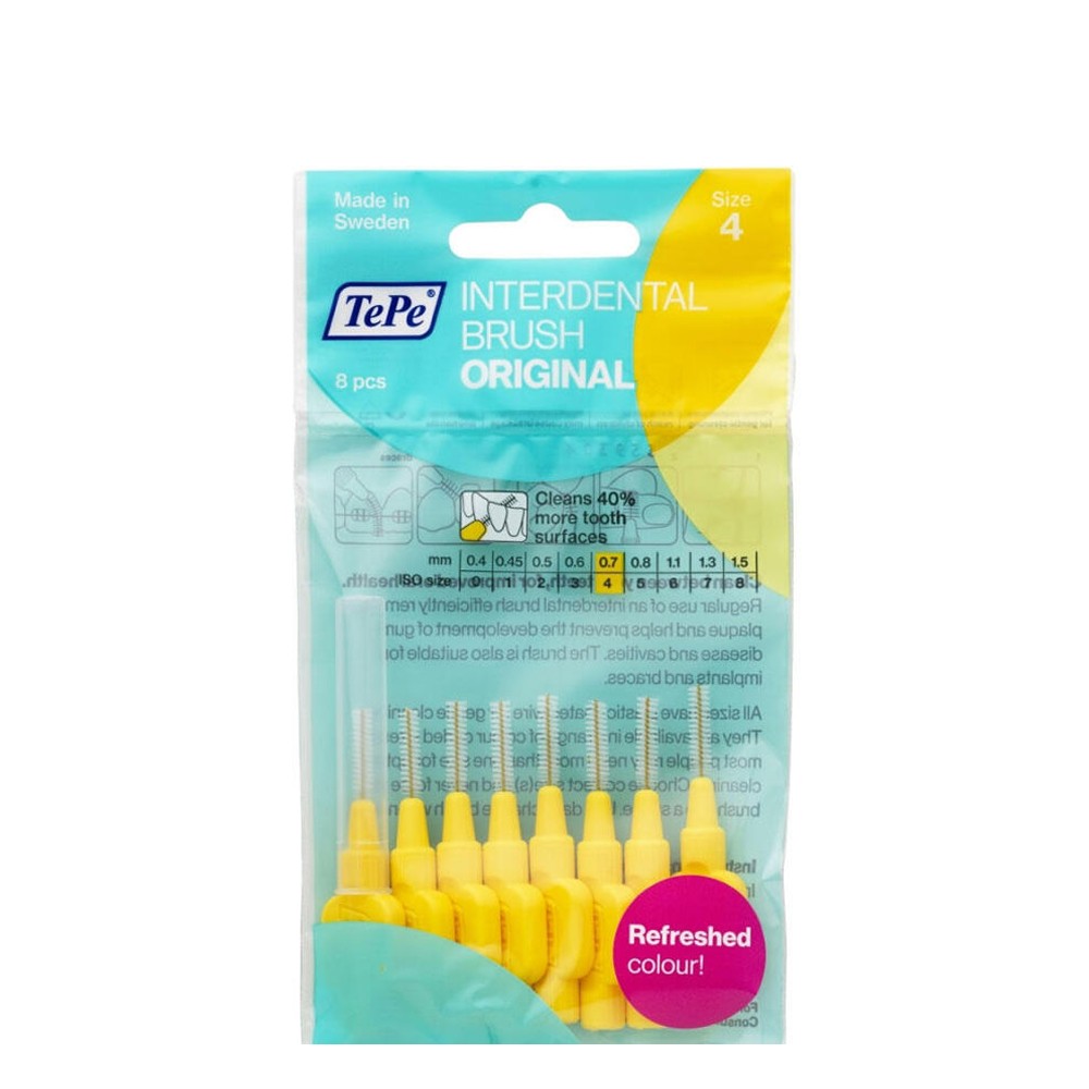 TePe Interdental Brush Blister Diş Arayüz Fırçası 0.7 mm 8'li - Sarı