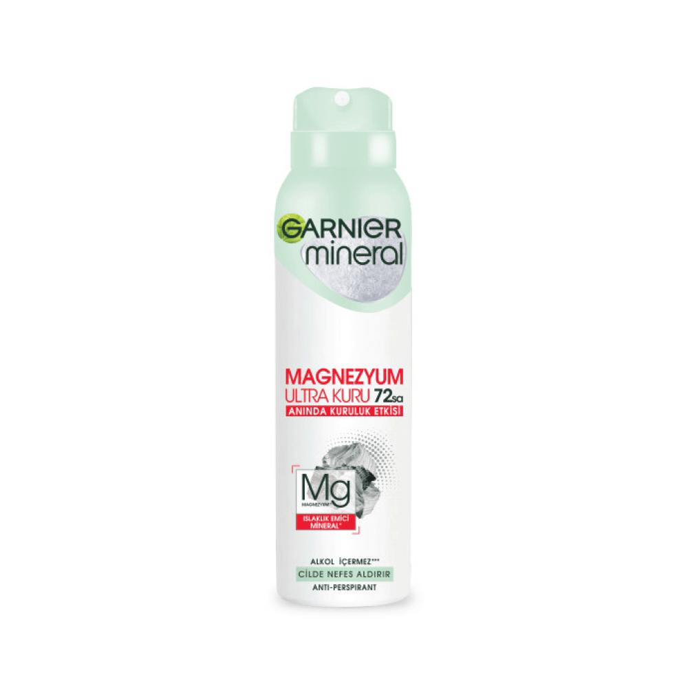 Garnier Mineral Magnezyum Ultra Kuru Sprey Deodorant 150 ml