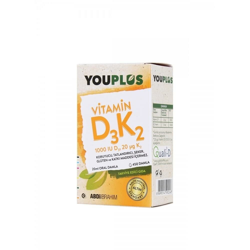 Youplus Vitamin D3K2 20 ml Damla