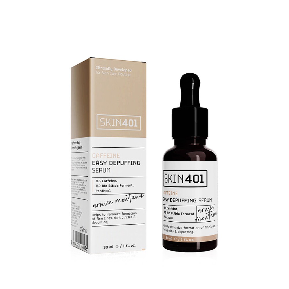 Skin401 %5 Kafein Göz Altı Şişlik ve Torbalanma Önlemeye Yardımcı Serum 30 ml