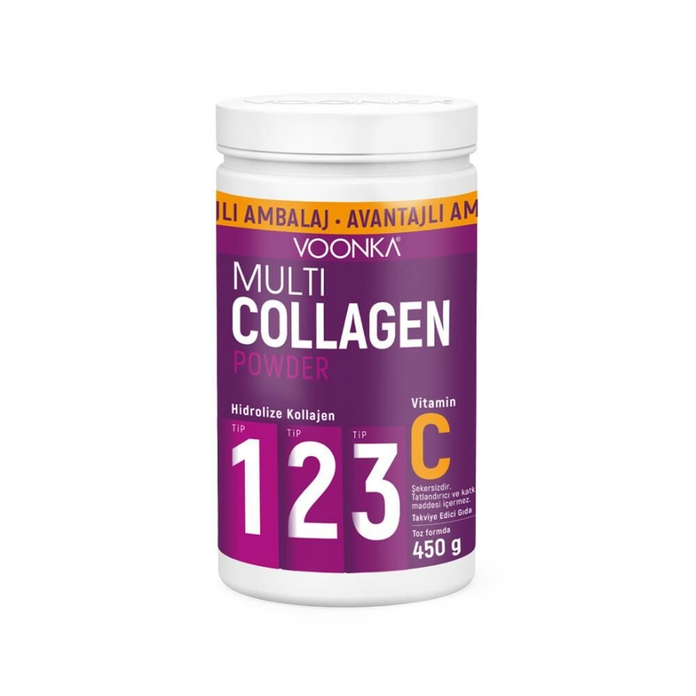 Voonka Multi Collagen Powder Vitamin C Kolajen 450 gr