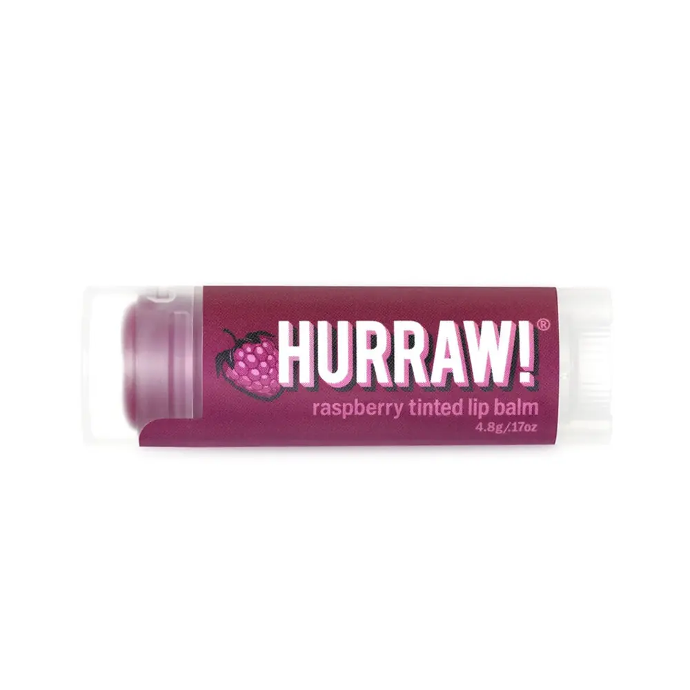 Hurraw Raspberry Tinted Lip Balm Dudak Balmı 4.8 g - Ahududu