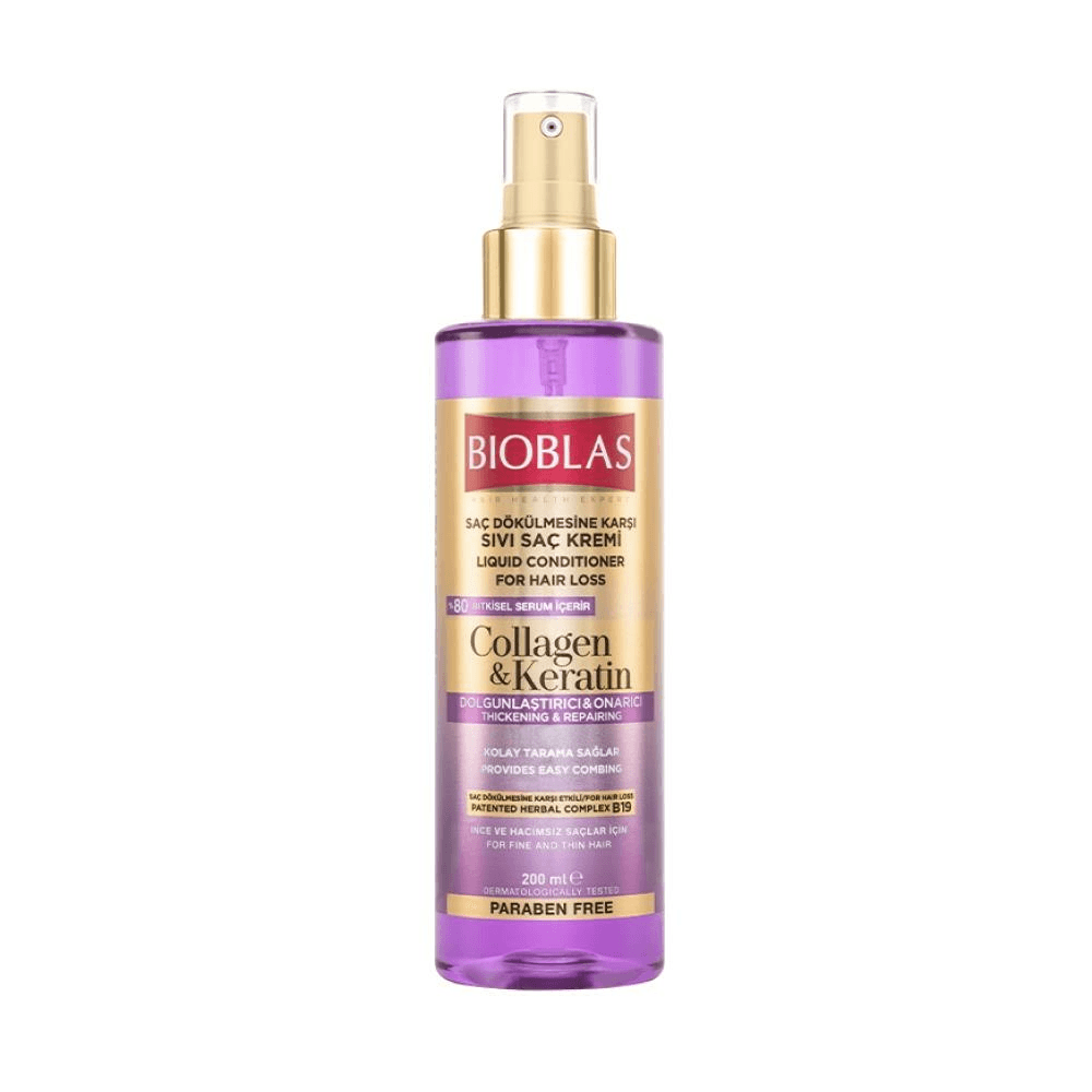 Bioblas Collagen Keratin Saç Dökülmesine Karşı Sıvı Saç Kremi 200 ml