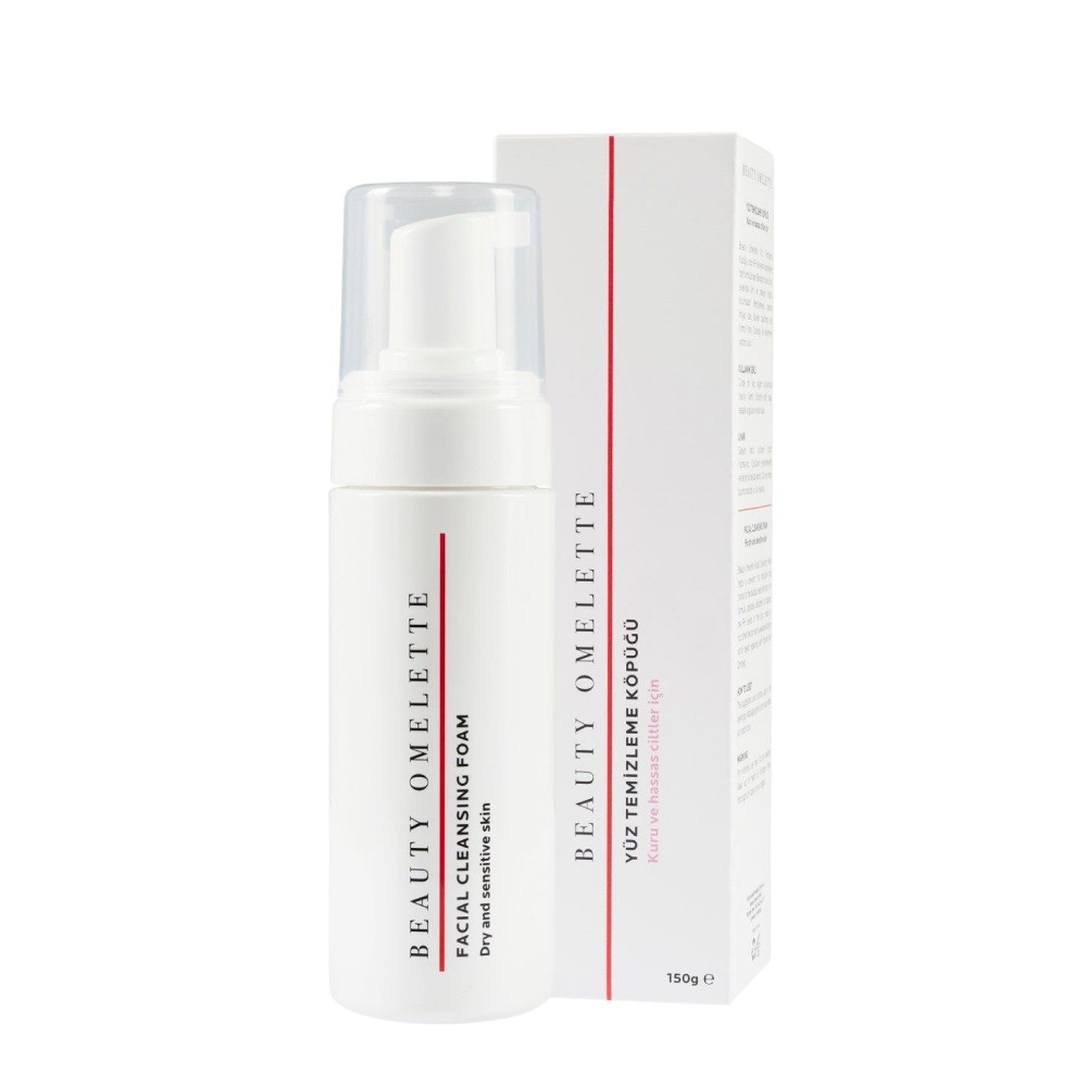 Beauty Omelette Facial Cleansing Kuru ve Hassas Ciltler için Yüz Temizleme Köpüğü 150 g
