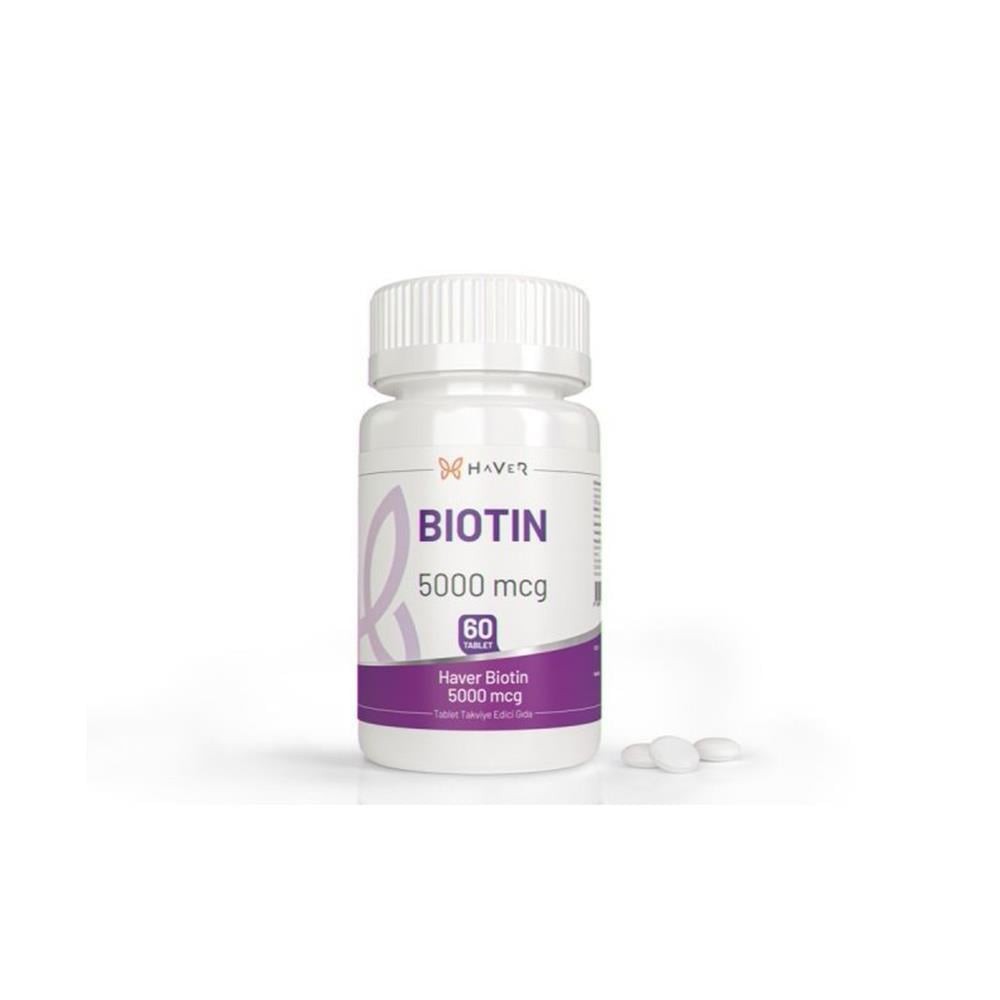 Haver Biotin 5000 mcg 60 Tablet