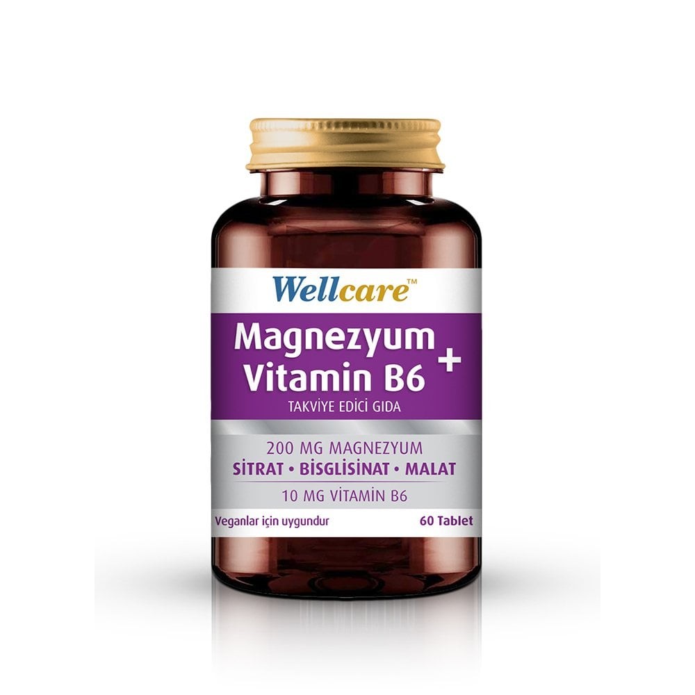 Wellcare Magnezyum ve Vitamin B6 60 Tablet