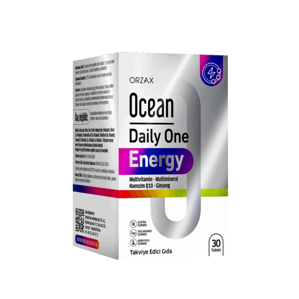 Orzax Ocean Daily One Energy 30 Tablet - 8697595871812 | Kozvit