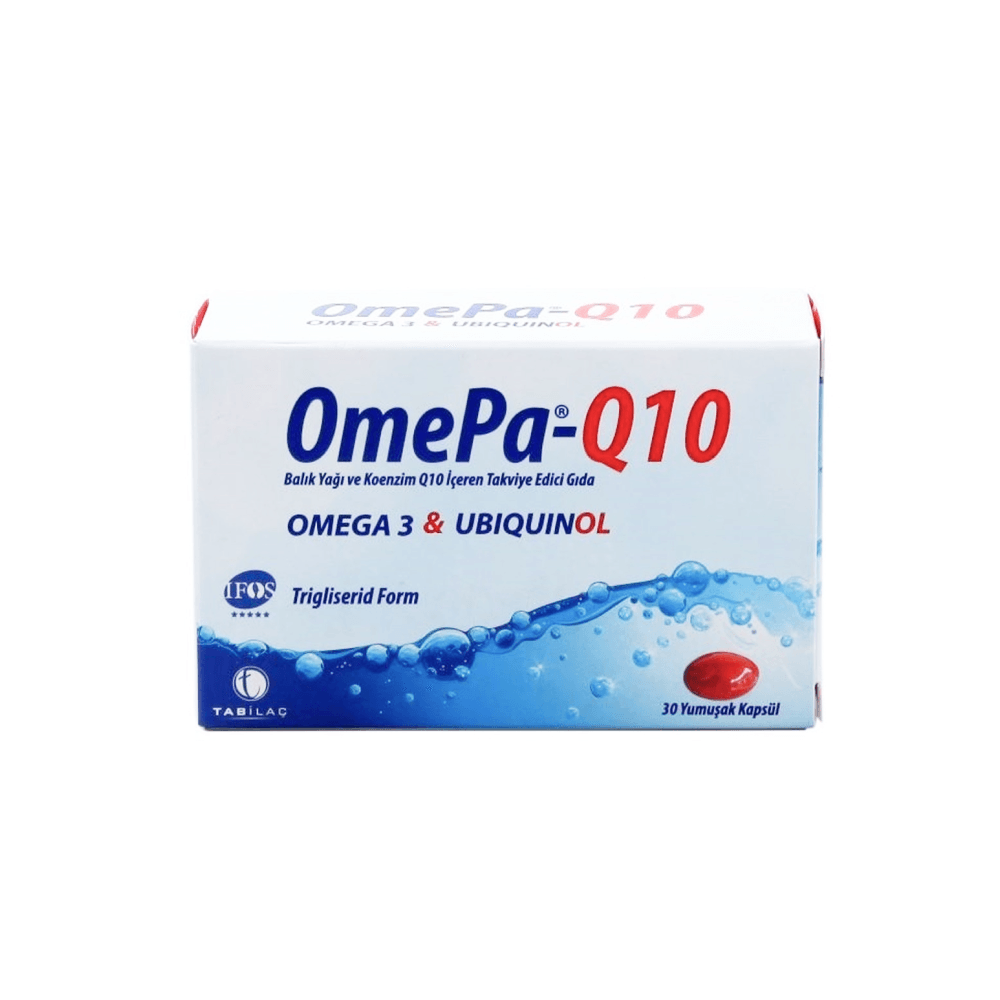 Omepa-Q10 Omega 3 Ubiquinol Balık Yağı 30 Kapsül