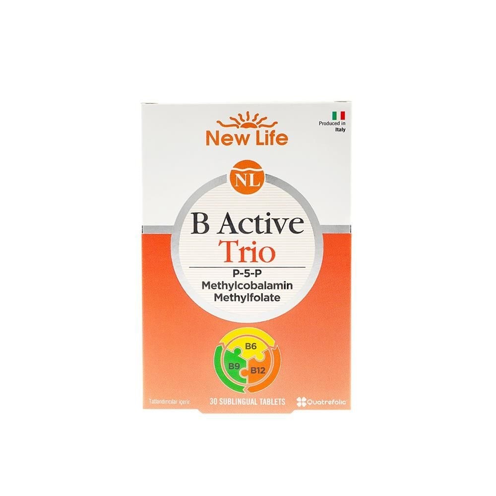 New Life B Active Trio Dil Altı 30 Tablet