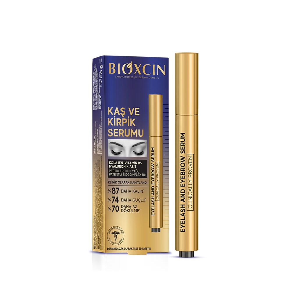 Bioxcin Kolajen ve Hyaluronik Asit İçerikli Kaş ve Kirpik Serumu 3 ml