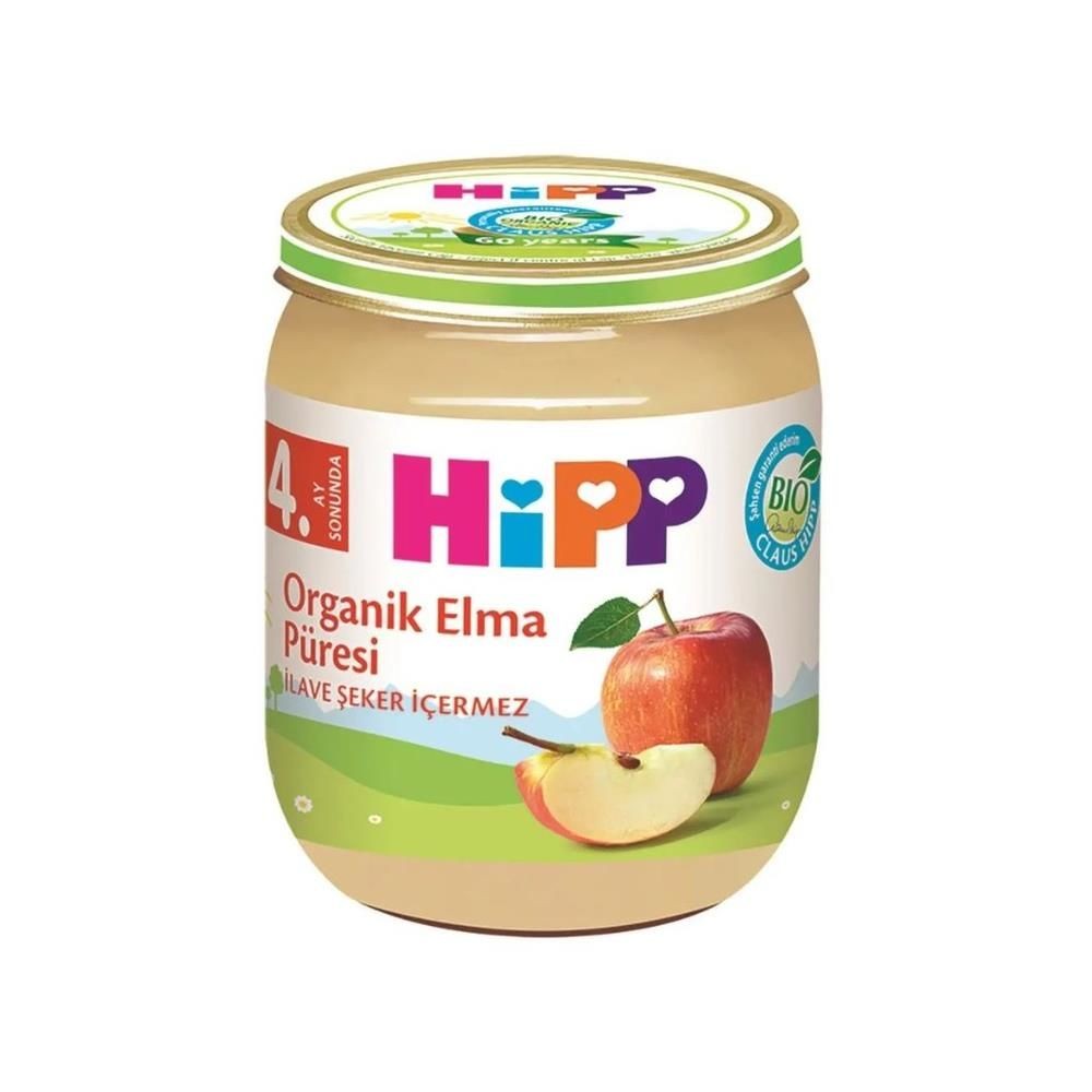 Hipp Kavanoz Maması Organik Elma Püresi 125 gr