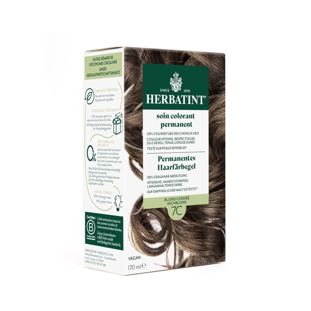 Herbatint Ash Blonde 7C Küllü Sarı Saç Boyası 170 ml