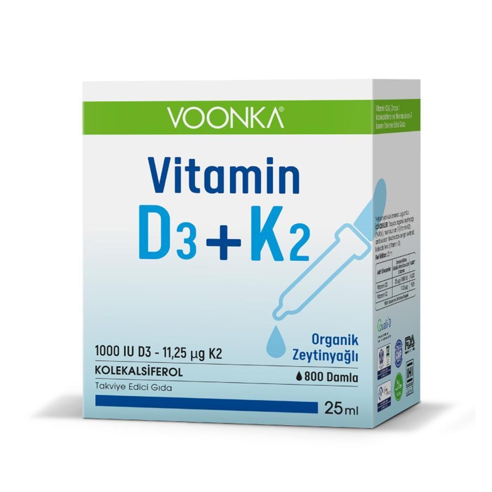 Voonka Vitamin D3 K2 Damla 25 ml