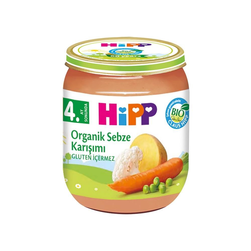 Hipp Organik Sebze Karışımı Kavanoz Maması 125 gr