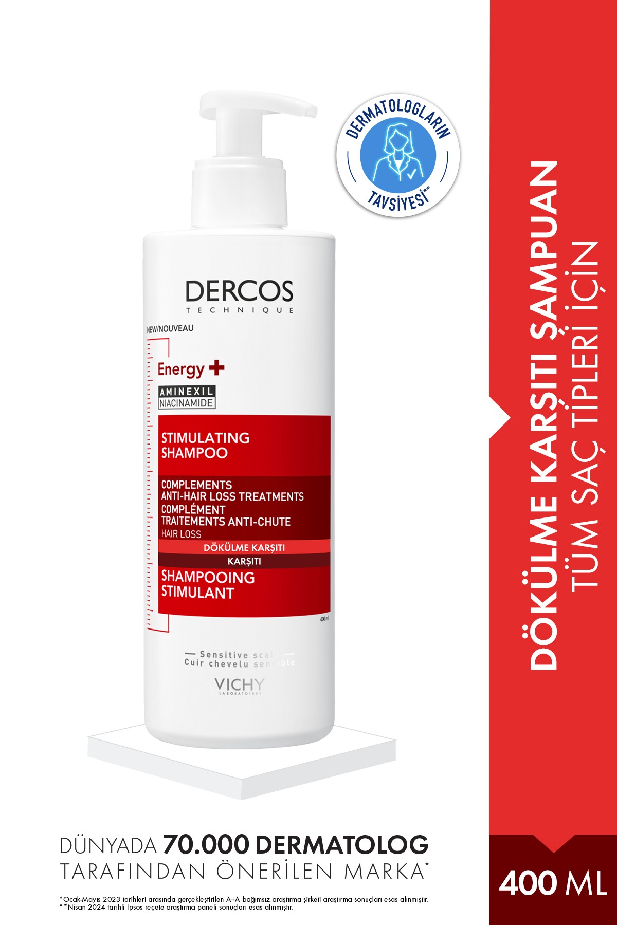 Vichy Dercos Energisant Dökülme Karşıtı Şampuan 400 ml