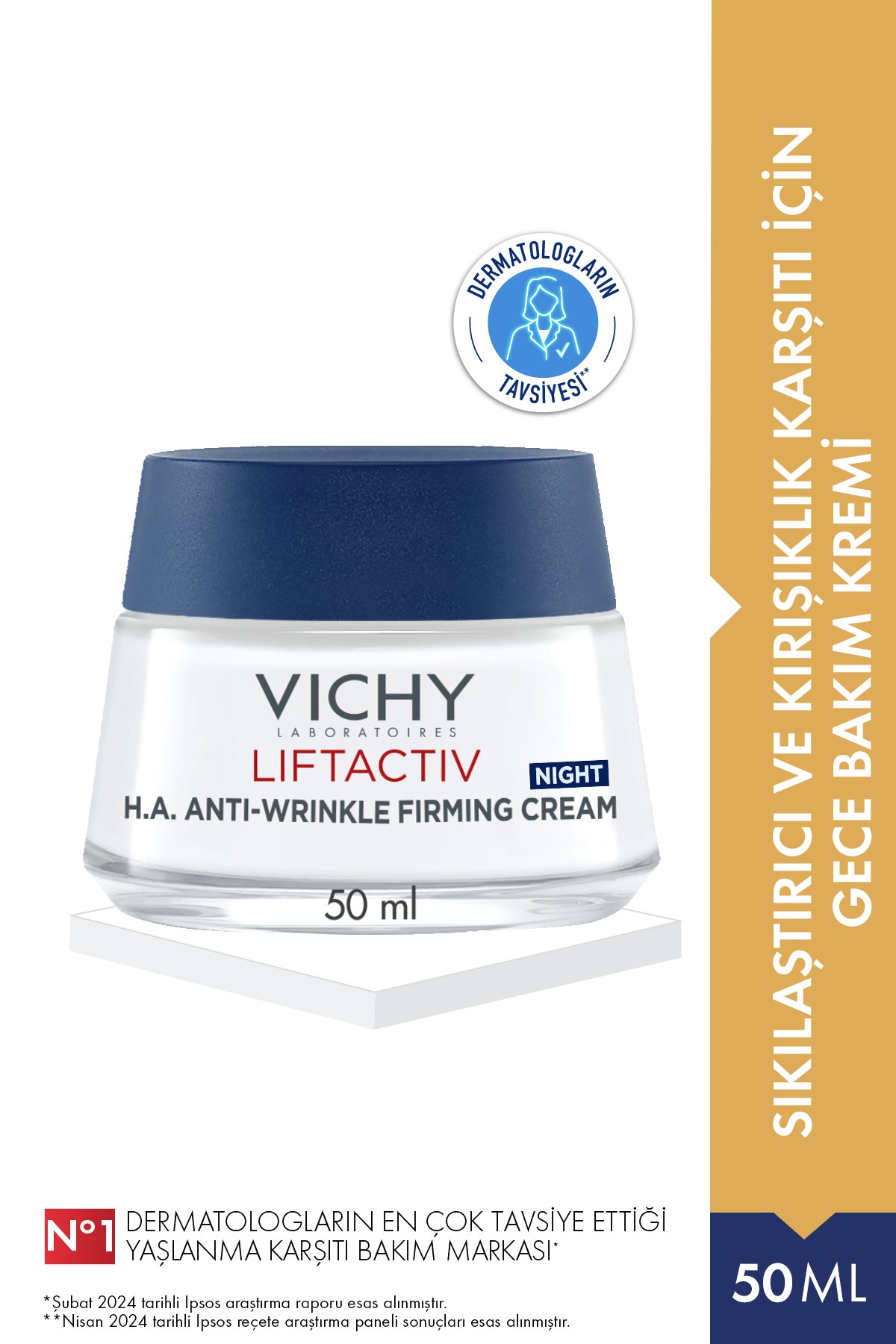 Vichy Liftactiv Night Supreme Kırışıklık Karşıtı Gece Kremi 50 ml
