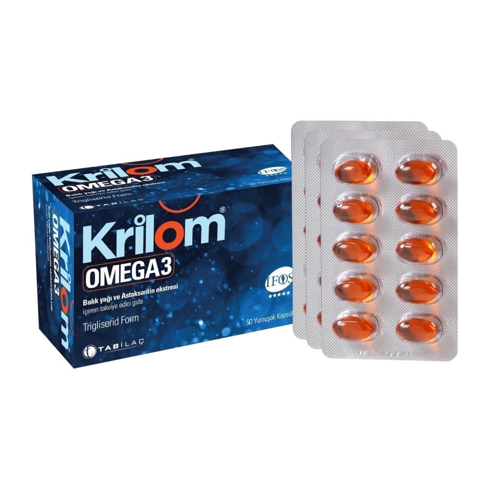 Krilom Omega 3 Balık Yağı 50 Yumuşak Kapsül