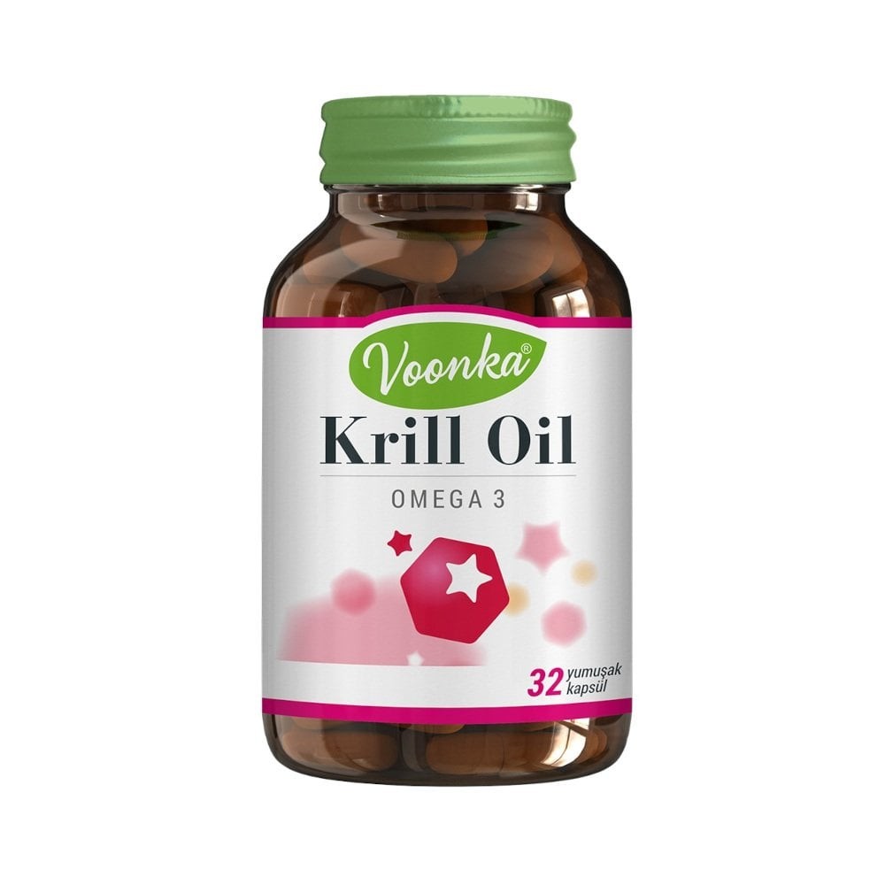 Voonka Krill Oil Omega 3 Balık Yağı 32 Kapsül