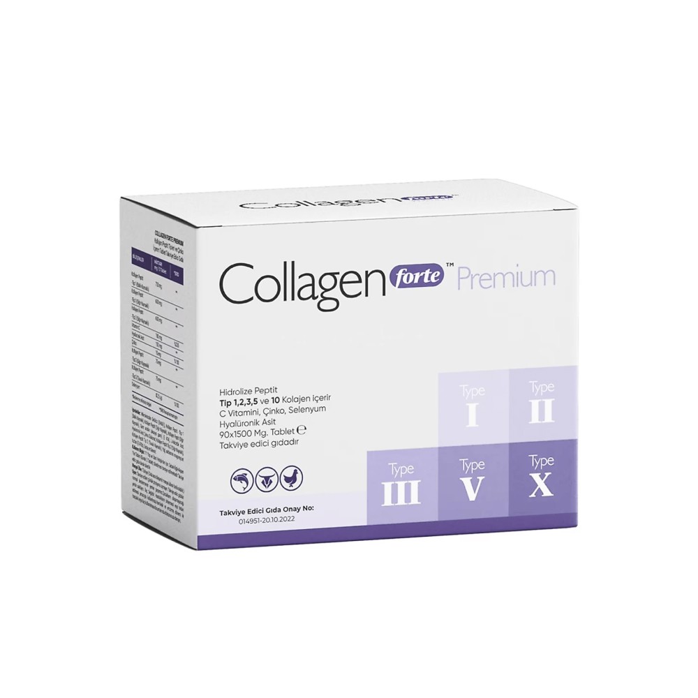 Collagen Forte Premium Biotin ve Multivitamin 1500 mg 90 Tablet