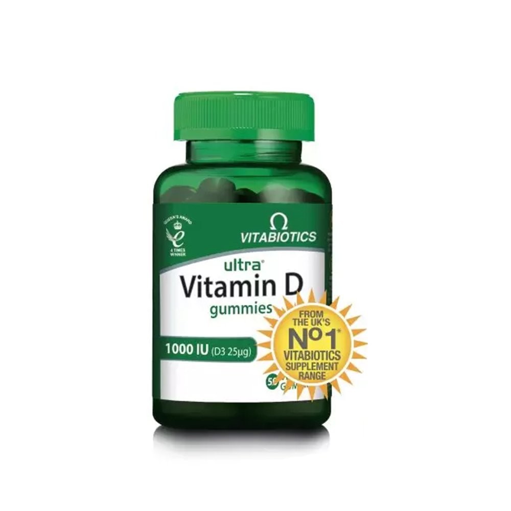 Vitabiotics Ultra Vitamin D Gummies 1000 IU 50 Kapsül