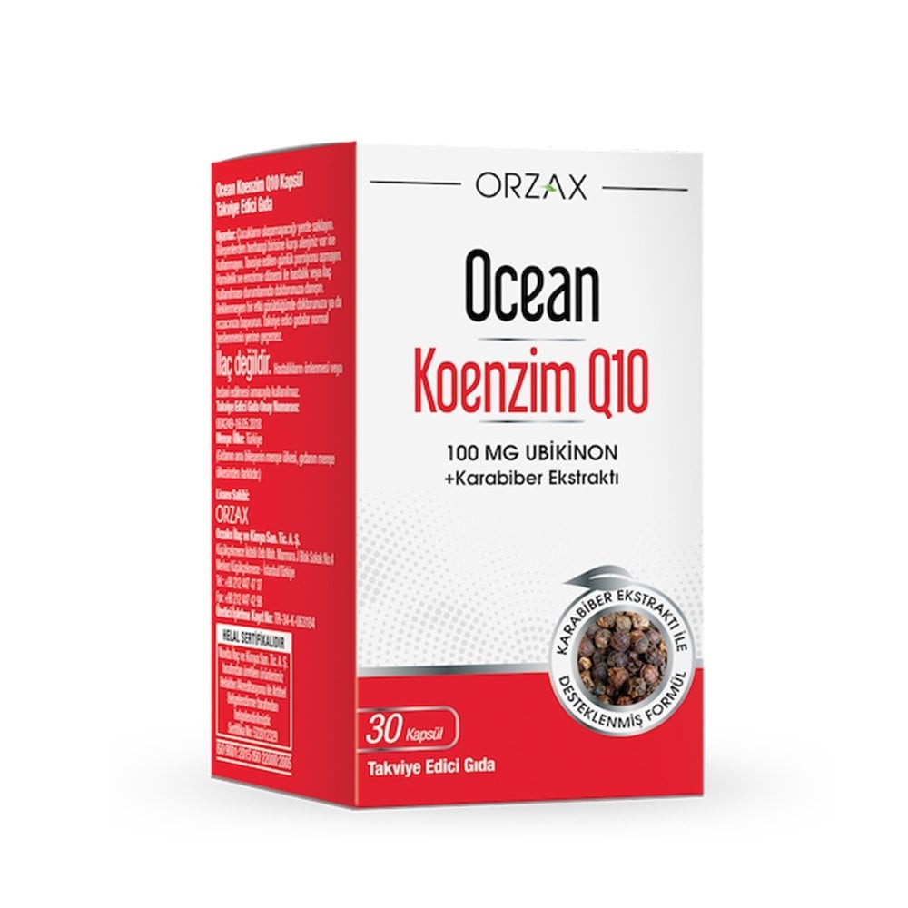 Orzax Ocean Koenzim Q10 30 Kapsül