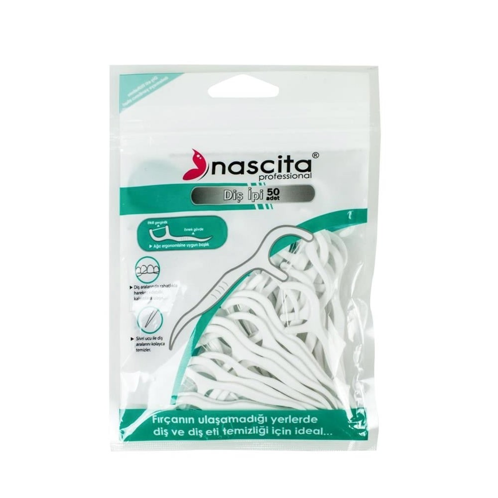 Nascita Nane Aromalı Kürdanlı Diş İpi 50'li - 50