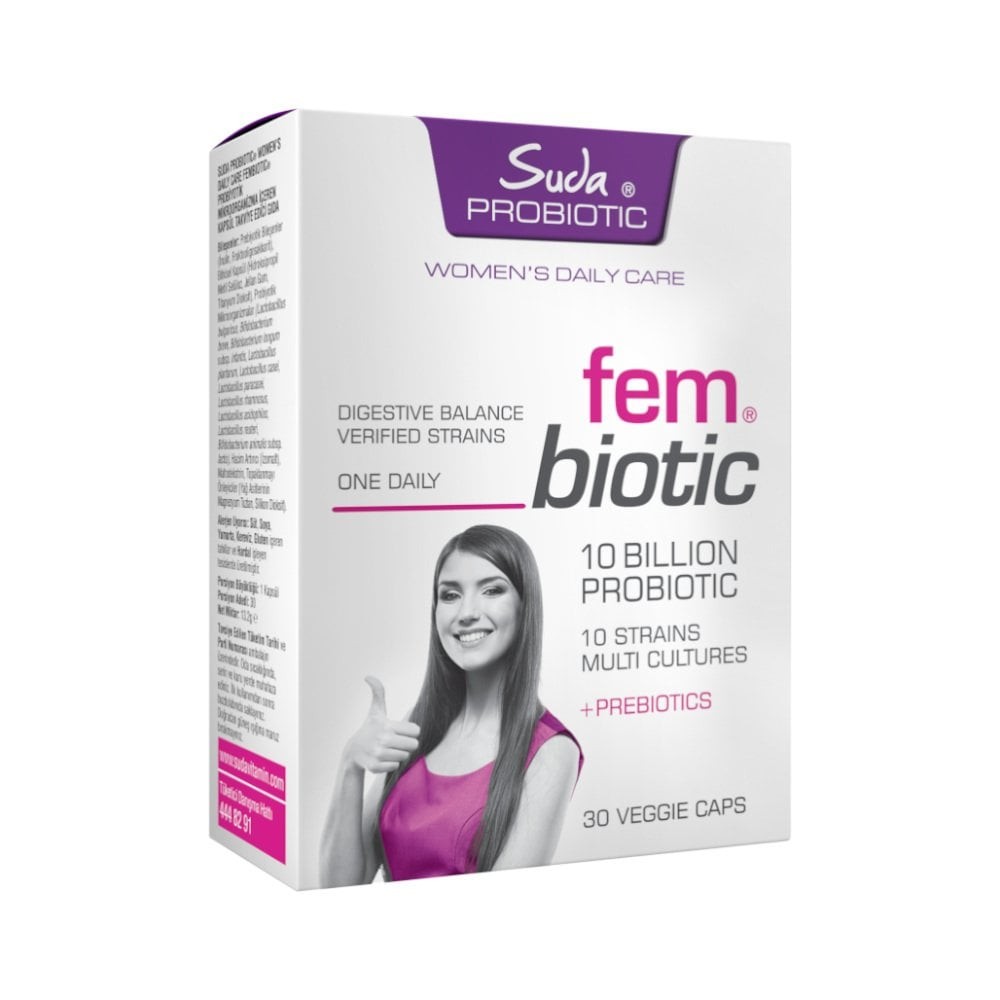 Suda Probiotic Fembiotic Kadınlar İçin Probiyotik 30 Kapsül