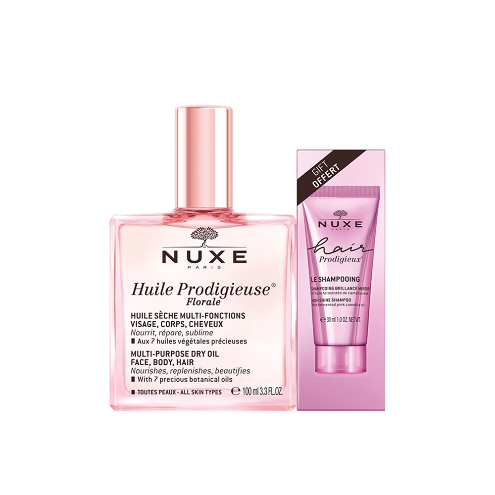 Nuxe Huile Prodigieuse Floral Çok Amaçlı Kuru Yağ 100 ml + Hair Prodigieux Şampuan 30 ml