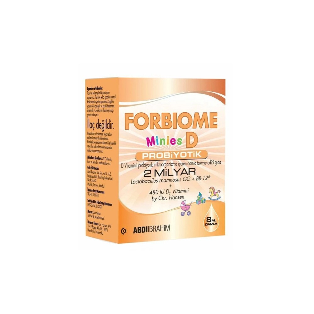 Forbiome Minies D Probiyotik D Vitamini Damla 8 ml