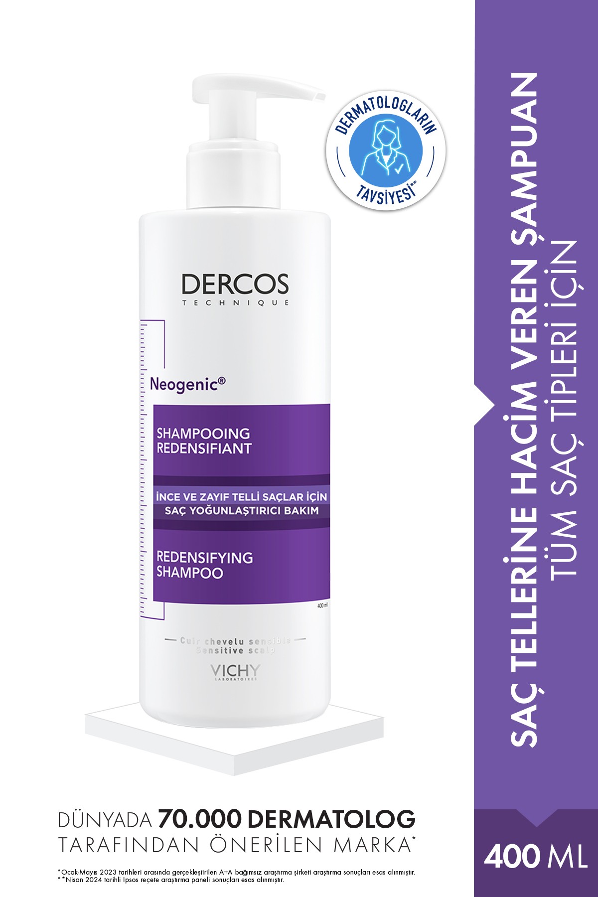 Vichy Dercos Neogenic Şampuan 400 ml