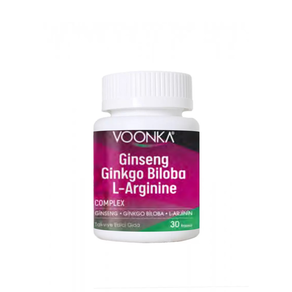 Voonka Ginseng Ginkgo Biloba 30 Kapsül