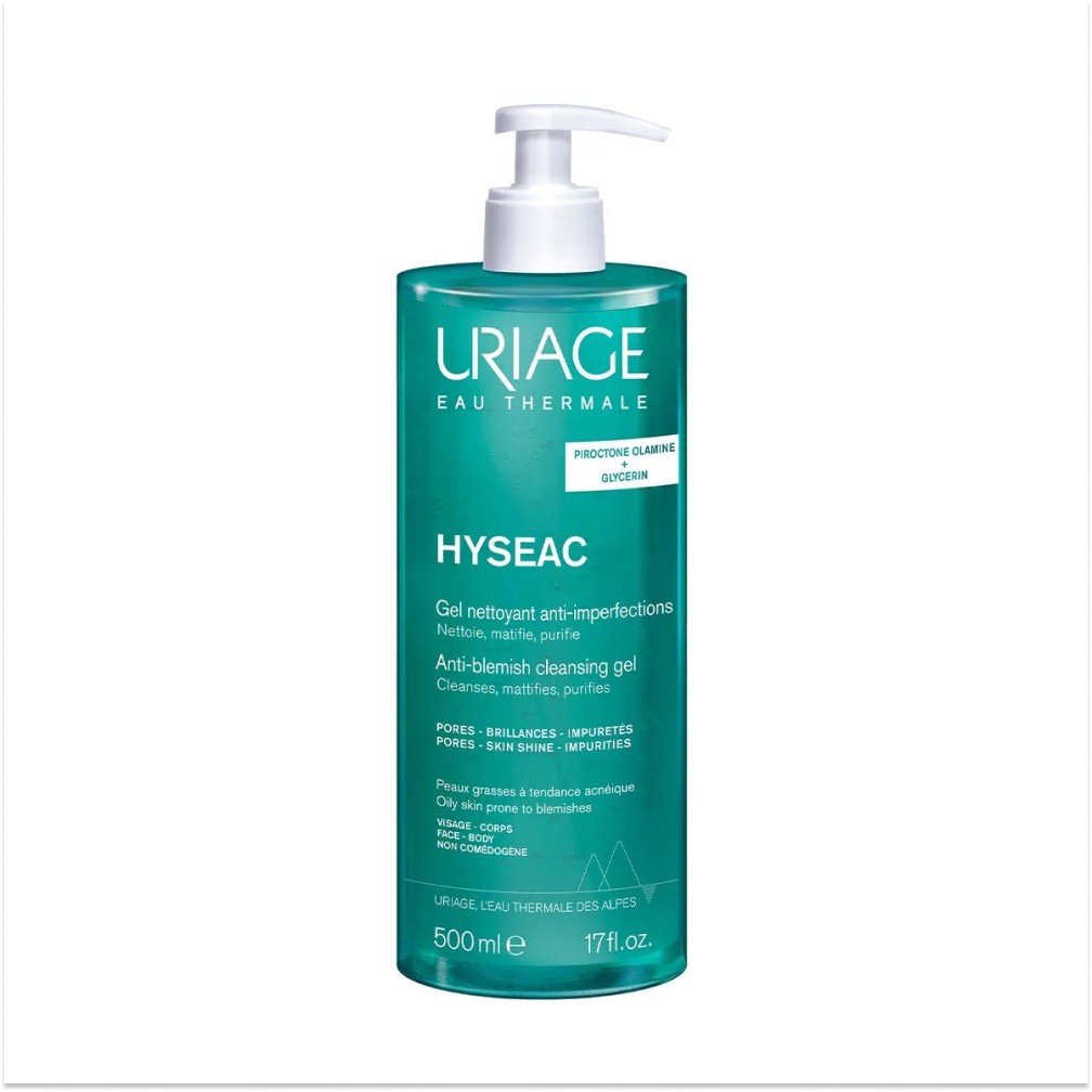 Uriage Hyseac Gel Nettoyant Karma ve Yağlı Ciltler İçin Temizleme Jeli 500 ml