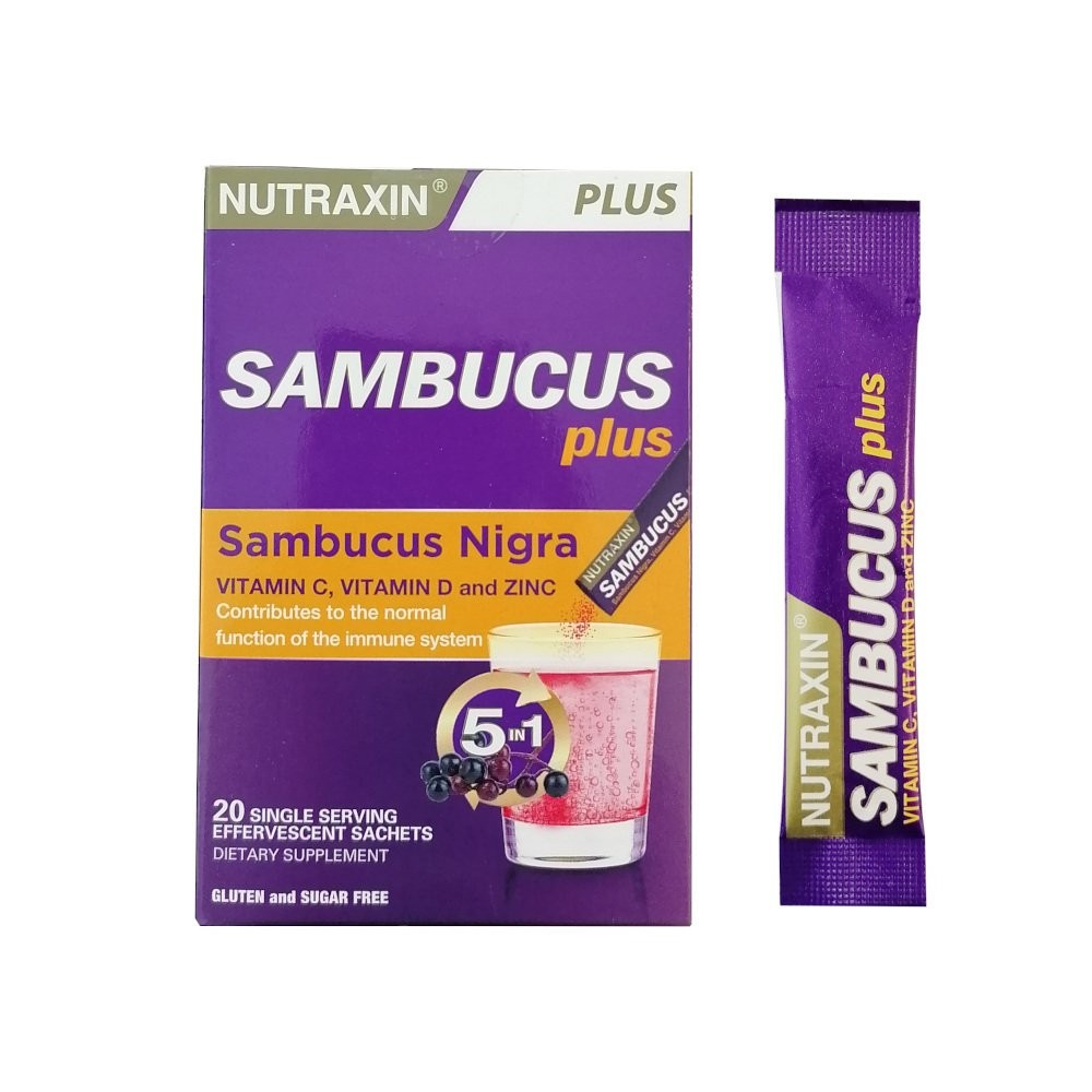 Nutraxin Sambucus Plus Efervesan Toz Karamürver Ekstresi 20 Saşe